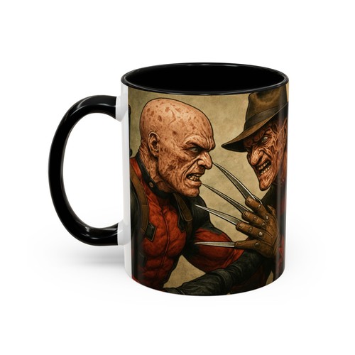 Freddy Krueger VS Deadpool Unmasked Kaffeetasse Becher Realistisch Halloween Horror!! - Bild 22 von 79