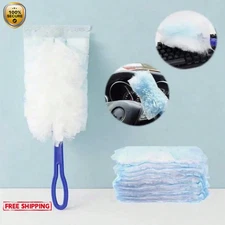 1 Handle & 10 Electrostatic Duster Refills – Static Cleaning Brush Set - NEW