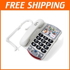 P300 Amplified Corded Phone for Seniors - Hearing Impaired with Big Buttons