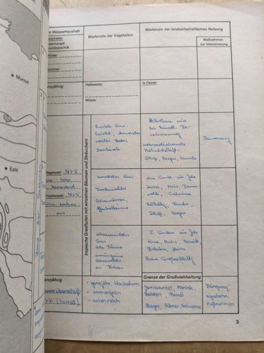 DDR Heft Arbeitsmaterialien Geographie Klasse 8 - Bild 4 von 5