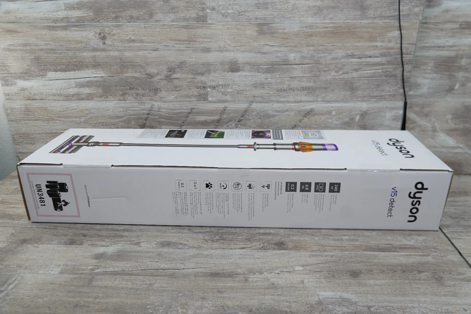 Dyson V15 Detect Cordless Stick Vacuum Cleaner - Yellow/Nickel (447261-01) NEW - Image 2 of 4