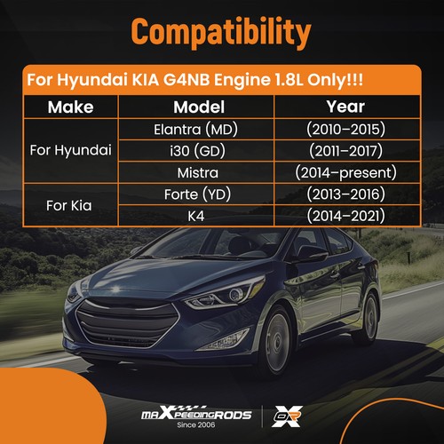Cigüeñal y bielas de motor G4NB 1,8 L para Hyundai Elantra KIA Forte K4 - Imagen 3 de 17