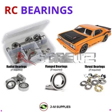 RCScrewZ Rubber Shielded Bearings asc107r for Associated DR10 ASC70025/28 | KIT