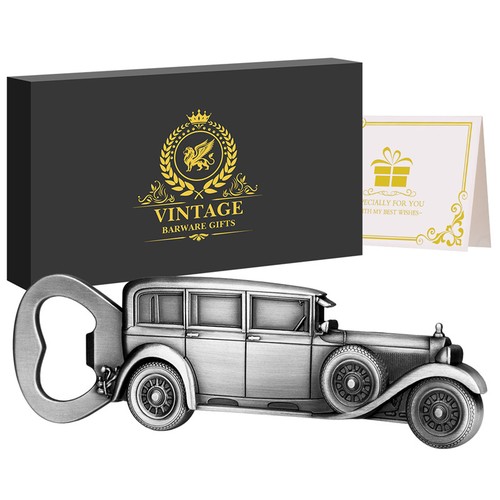 Abridor de botellas de cerveza de vino estilo vintage con forma de coche para bartender hombres y mujeres - Imagen 19 de 19