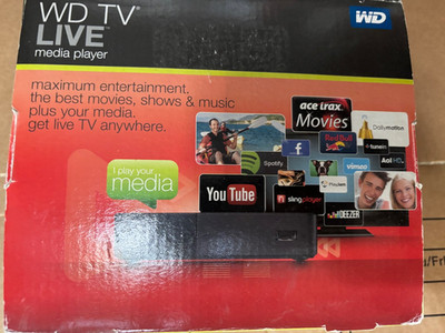 WD TV Live Media Player - HDMI - WiFi - MPEG4 - Full HD 1080p - DolbyDigital OVP