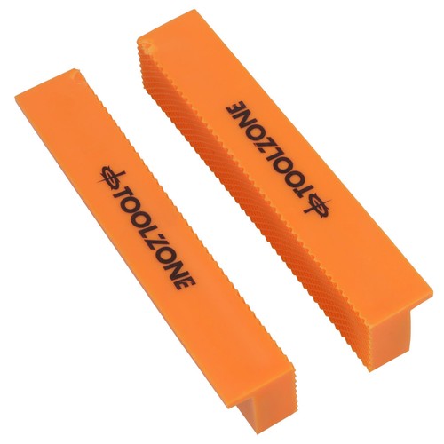 6” / 150mm Magnetic Soft Face Jaws For Vices Rubber TPU Grip Protectors - Picture 3 of 6