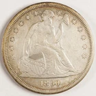 1860-O Seated Liberty Dollar $1 *Harshly Cleaned