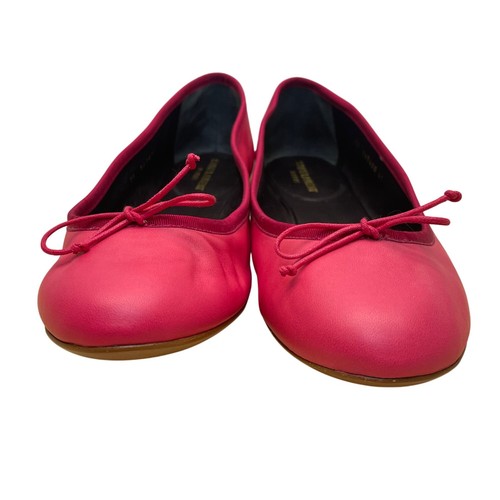 Saint Laurent Damen Ballerinas Rosa Leder Stylisch Schleifendetail Gr. 41 - Bild 2 von 9