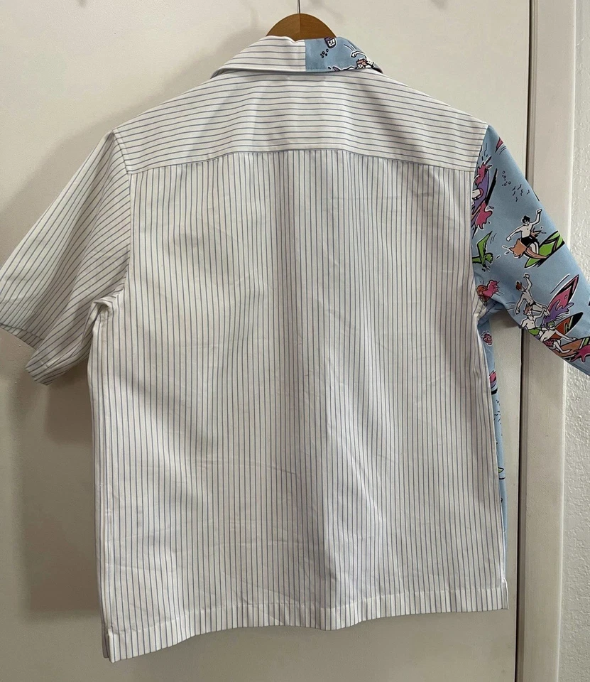 Camisa de boliche Prada Double Match a rayas hawaiana 2021 Foto 2 de 4