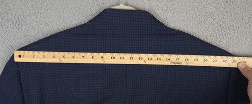 Oak Hill BIG & TALL Men's Size 3XLT (54-56L) Sport Coat Blue/Red/Black Checked - Picture 13 of 24