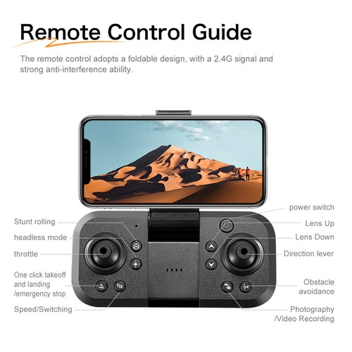 BLACK 2 BATTERY Mini Quadcopter For Kids With 480P HD Camera Remote Control BT - Picture 10 of 12