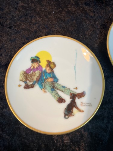 The Norman Rockwell Four Seasons 19 Mini Teller Sammlung 5er Set - Bild 4 von 18