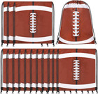 15 Pieces Football Drawstring Gift Bags Bulk Candy Bag 15.8 X 13.4 Inch Football
