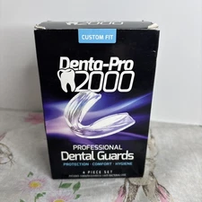 DentaPro2000 Teeth Grinding Mouth Guard - 2 Small & 2 Large Dental Guards + Case