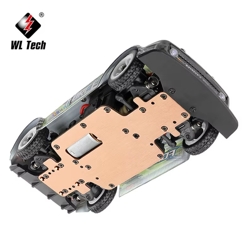 284131 1:28 4WD 2.4G Mini RC Racing Car High Speed Off-Road Remote Control LED L - Afbeelding 6 van 12