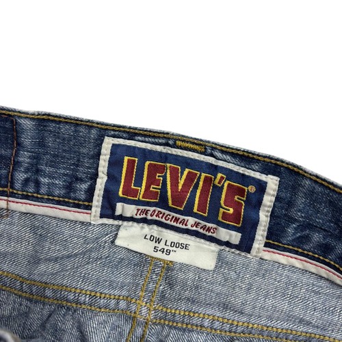 Levis 549 Jeans W31 L30 Mens Mid Blue Baggy Relaxed Straight Vintage Denim (E) - Picture 6 of 8