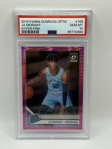  2019-20 Ja Morant Donruss Optic #168 Hyper Pink Rated Rookie Card RC PSA 10