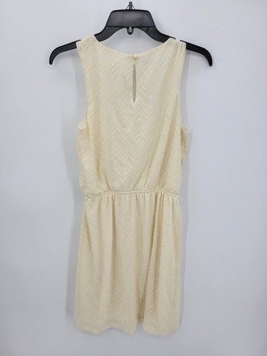 Maurices Dress Womens Medium Cream Stretch Lace Overlay Sleeveless Cottagecore - Picture 3 of 13