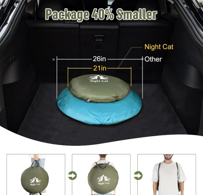 Tienda de campaña emergente Night Cat: tienda para 1 persona, impermeable Foto 3 de 4