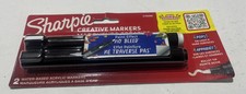 New SHARPIE Creative Markers 2ct. Water-Based Acrylic Markers. Bullet Tip Black