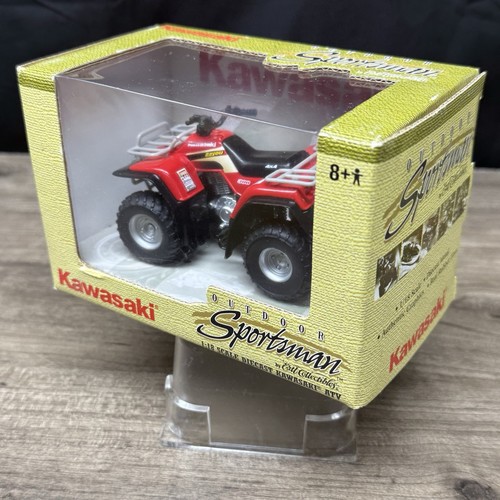 2002 ERTL Outdoor Sportsman Kawasaki Bayou 300 Red 4x4 ATV 4-Wheeler - Picture 4 of 11