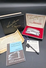 Vintage Ronson Varaflame Pocket Lighter Original Case Box 1960s USA Made 