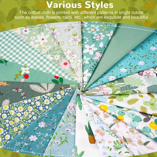 70pc Multicolor Cotton Fabric Squares 25x25cm for Quilting & Sewing - Picture 9 of 30