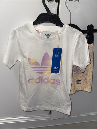Adidas Originals Set T Shirt e Pantaloncini Età 18 -24 Mesi Nuove Etichette Logo