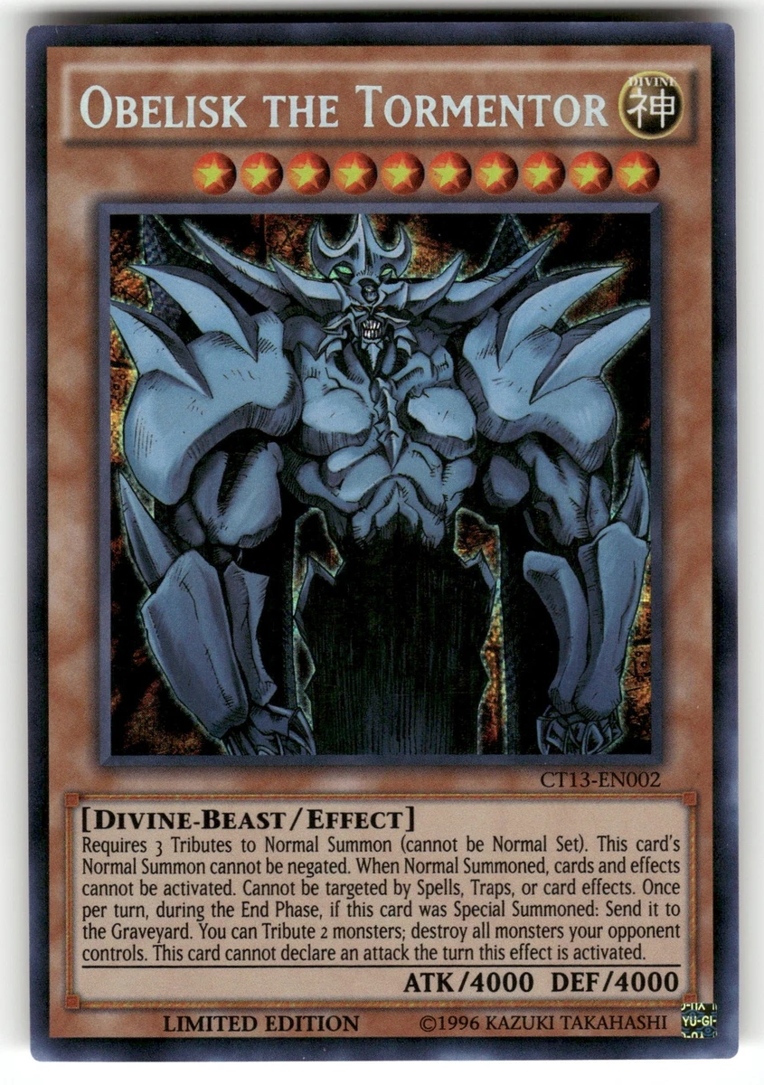 Obelisk The Tormentor Effect Yu-Gi-Oh! TCG Individual Trading Card