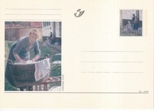 SA33n Belgium 1999 Jenny Montigny Painting unused postal stationery