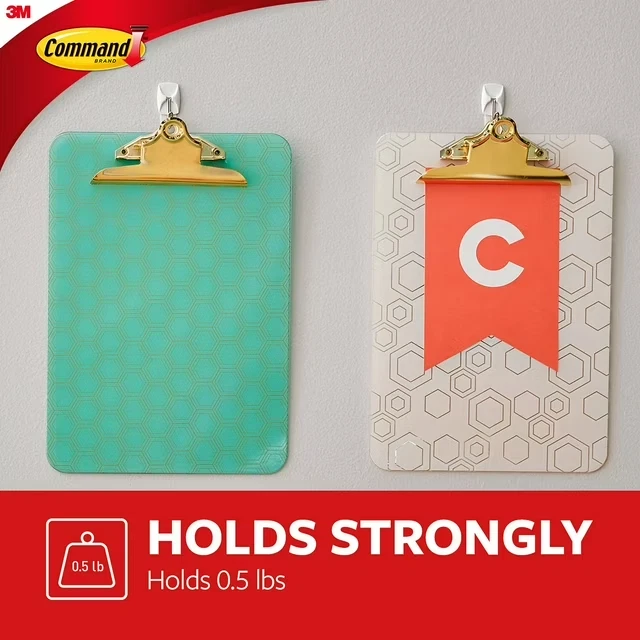 2 Pack Command Small Wire Toggle Hooks White - 20 Hooks 24 Strips EACH - Image 4 of 4