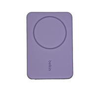 New Belkin BoosT Charge Magnetic Wireless Power Bank 5k  stand purple 