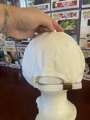 Sombrero/gorra vintage de cuerda para estación de esquí VAIL - blanca con correa de cuero - Imagen 2 de 4