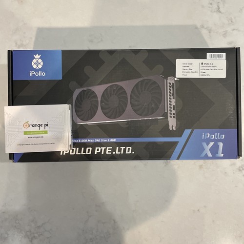 iPollo X1 | 330MH/s Ethash/Etchash ASIC Crypto Miner | W/ Orange Pi & WIFI & PSU - Picture 16 of 19