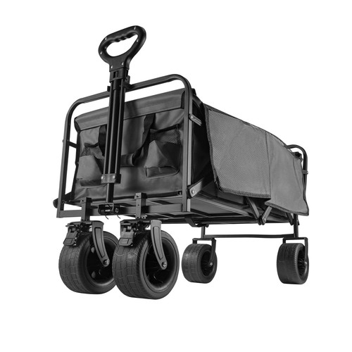 Heavy-Duty Folding Cart Trolley Wagon for Beach Camping Garden 150KG/330LBS - Picture 3 of 12