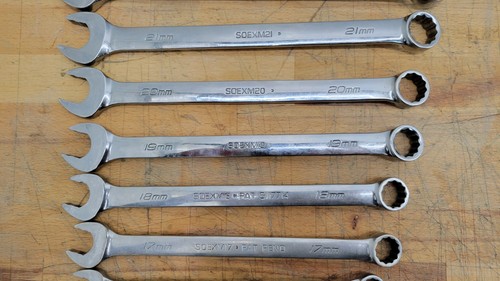 Lot of (19) Snap-On Wrenches 7-25mm, SOEXM7-25 *READ* - Foto 7 di 9