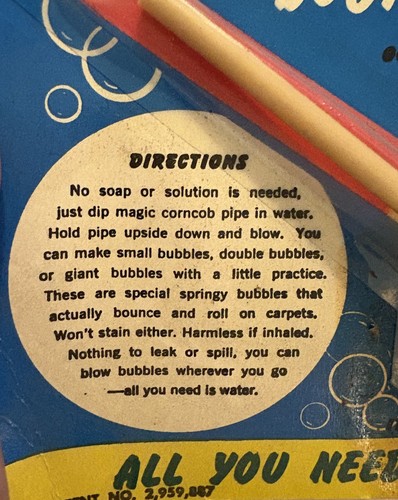 3 Vintage Jak Pak Magic Hillbilly Corn Cob Bubble Pipes In Original Packaging - Picture 5 of 9