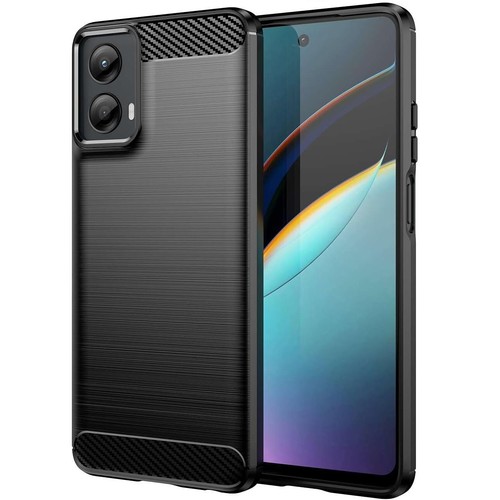 Coque arrière souple antichoc en fibre de carbone pour Motorola Moto G 5G 2024 - Photo 8 sur 10