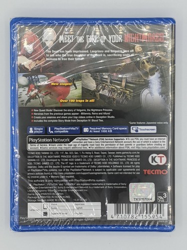 Deception IV Nightmare Princess 4 PS Vita BRAND NEW SEALED FREE SHIPPING - Picture 2 of 2