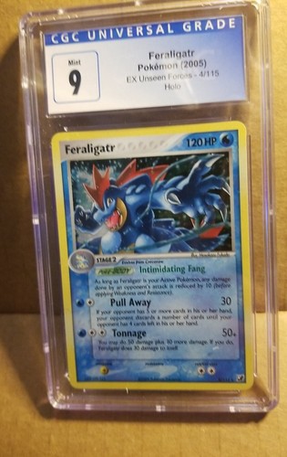 Feraligatr Ex CGC 9 Pokémon Holo Unseen Forces 103/115 Mint - Picture 5 of 11