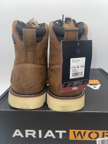 Elevador de barras de refuerzo Ariat para hombre 6" impermeable marrón envejecido 10046877 talla 11,5 D mediano - Imagen 9 de 10