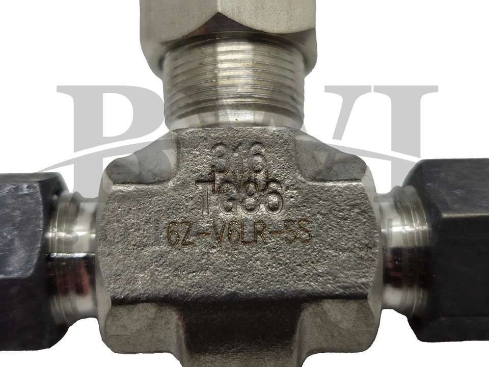 NEW Parker 6Z-V6LR-SS Needle Valve, V-Series, 3/8", SS, 5000 PSI. 6ZV6LRSS - Image 3 of 4