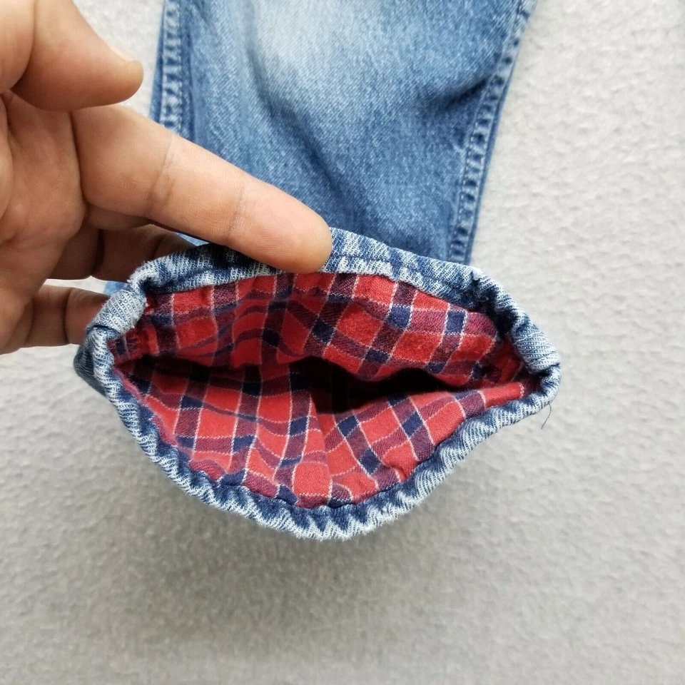 OshKosh B'gosh Mameluco Juvenil 5 Azul Denim Jeans Algodón Bolsillos Niños Niños De Colección Foto 4 de 4