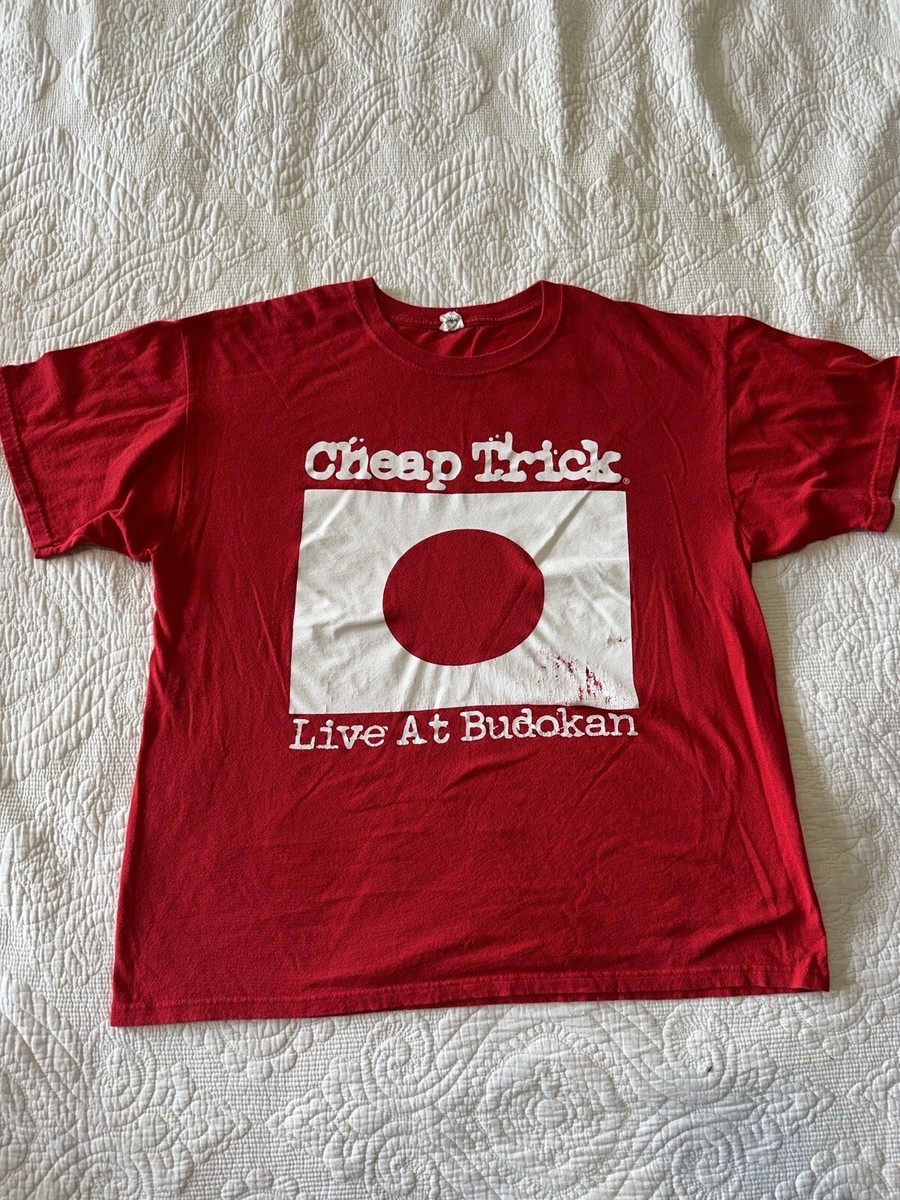 CHEAP TRICK - Live In Japan (Front/Back) Men's T-shirts RED