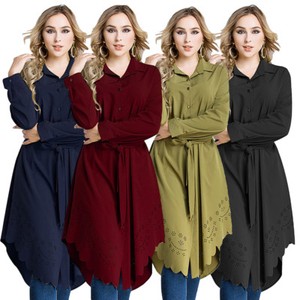 Women-Blouse-Kaftan-Abaya-Islamic-Muslim-Cocktail-Long-Sleeve-Shirt-Tops