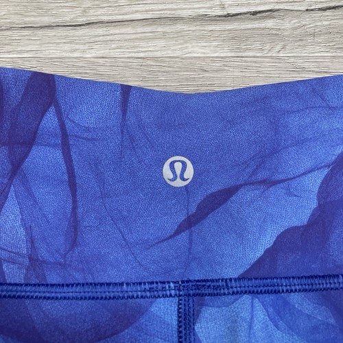 Lululemon Wunder Damen-Unterleggings Größe 6 Mitternacht Tüll Multi Fullux - Bild 10 von 14
