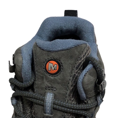 Merrell Women's Moab 3 Mid Waterproof Hiking Boot Size 6.5 Gray Blue - Picture 12 of 15