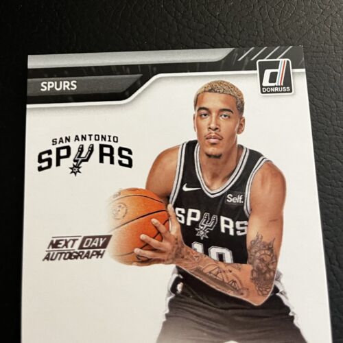 2022-23 Panini Donruss JEREMY SOCHAN Next-Day Auto RC ON-CARD! Spurs Rookie SSP - Picture 3 of 5