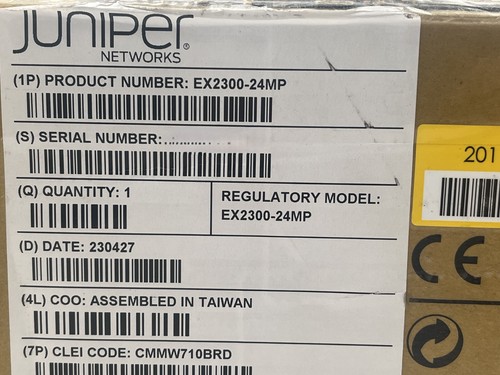 Juniper EX2300-24MP 16x 1G, 8x 1G/2.5G copper ports, 30w PoE Switch New 1y Wrnty - Picture 2 of 2