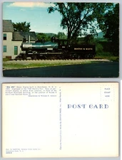 Old 494 Steam Engine White River Junction Vermont VT Postcard